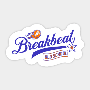 BREAKBEAT - Old School Ball logo Sticker